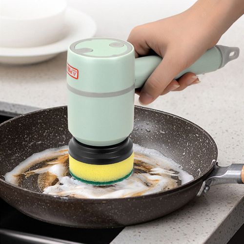 Multifunctional electric cleaning brush, an essential tool for washing dishes and pots. With replaceable brush heads, it is suitable for cleaning kitchen utensils, bathrooms and other areas.