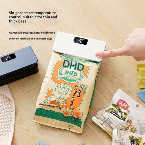 Mini Rechargeable Sealing Machine, Heat Press Bag Sealer, Portable Hand-Press Sealer