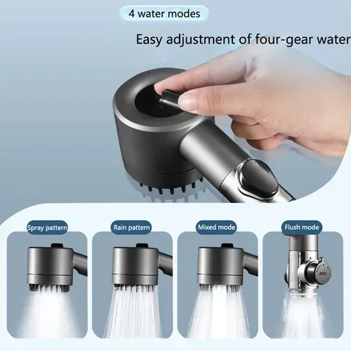 High-Pressure Handheld Shower Head Set for Home Use