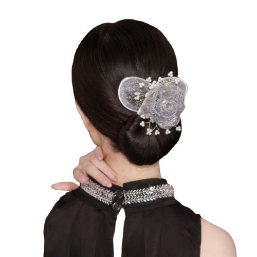 Flower Hair Curler Ball Shaped Hair Clip Black Twisted Hair Accessory