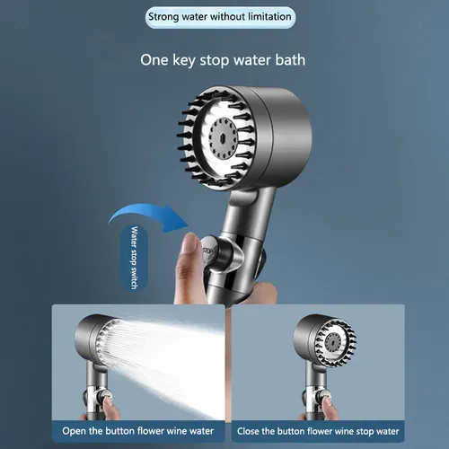 High-Pressure Handheld Shower Head Set for Home Use