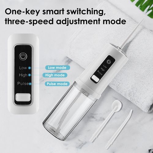 Hot Selling Dental Floss Irrigator Water Flosser for Teeth and Braces Cordless Jet Pick 230ml Ipx7