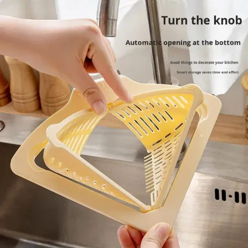 New Home Kitchen Magnetic Foldable Sink Drain Basket, Leftover Food Residue Separation Filter