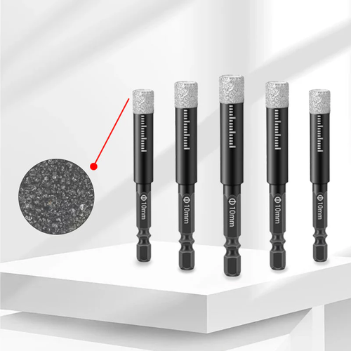 Tile dry drilling