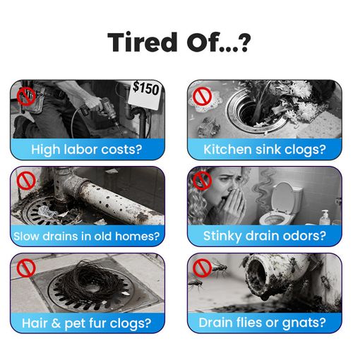 🎁 Hot Sale 50% OFF 🔥4-in-1 Powerful Pipe Unclogging Powder