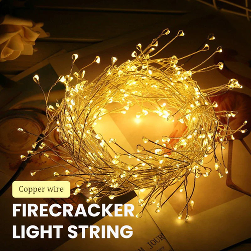 copper wire fireworks fairy lights