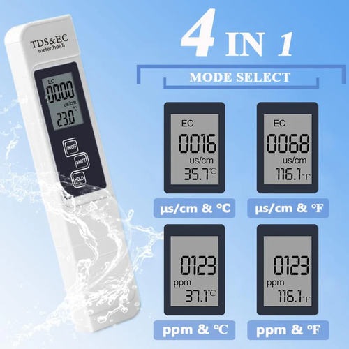 2026 All-New 4 in1 Tds Meter Digital Water Tester