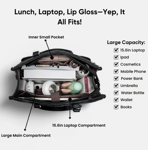 👨‍👩‍👧‍👦💼 The Ultimate 3-in-1 Tote Bag – Where Elegance Meets Functionality! 🎀🍽️