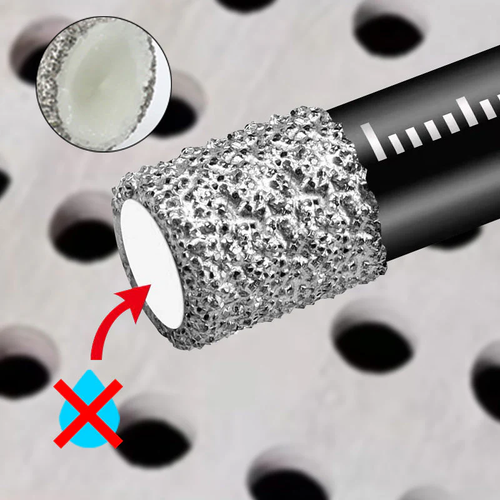Tile dry drilling