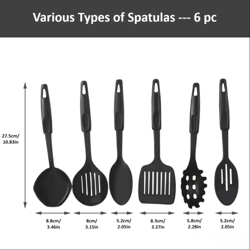 13pcs cast iron cookware set, non-stick POTS and pans with glass LIDS, lightweight and portable, including frying pan, milk pan and nylon cutlery, perfect for camping, picnicking, traveling - black
