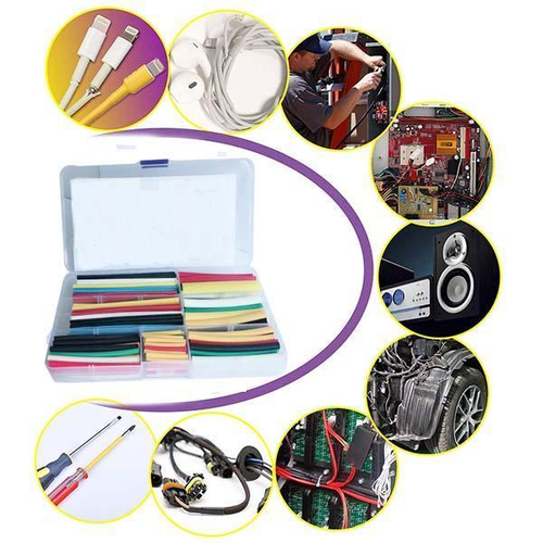 🔥 Heat Shrink Tubing Kit – 530 PCS with Case,  Waterproof Sealing 🛠️📦
