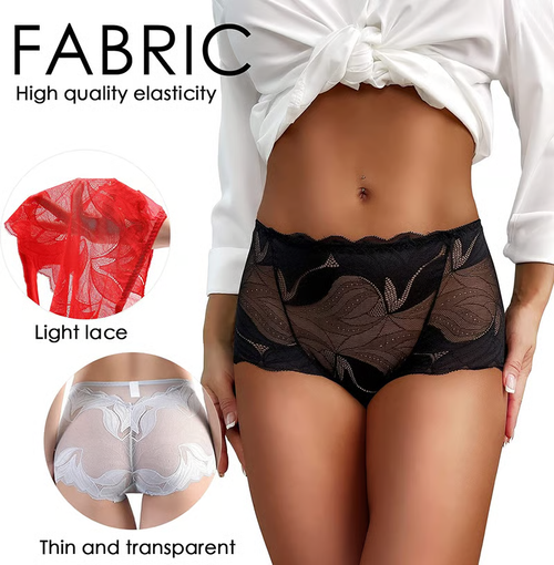 LADIES Nylon LACE HANDMADE UNDERWEAR (4PCS)