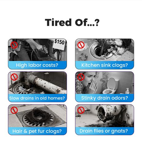 🎁 Hot Sale 50% OFF 🔥4-in-1 Powerful Pipe Unclogging Powder