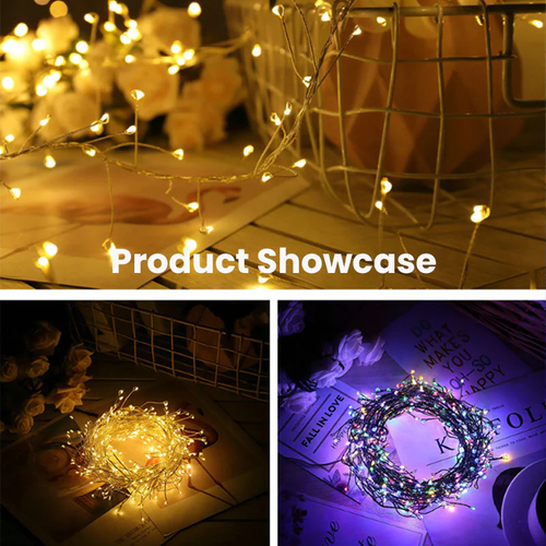 copper wire fireworks fairy lights