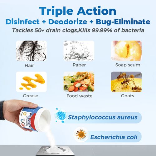 🎁 Hot Sale 50% OFF 🔥4-in-1 Powerful Pipe Unclogging Powder