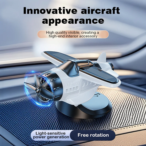 🎁2026 Limited Time Sale - 50% OFF🔥Solar powered airplane shaped car ornaments