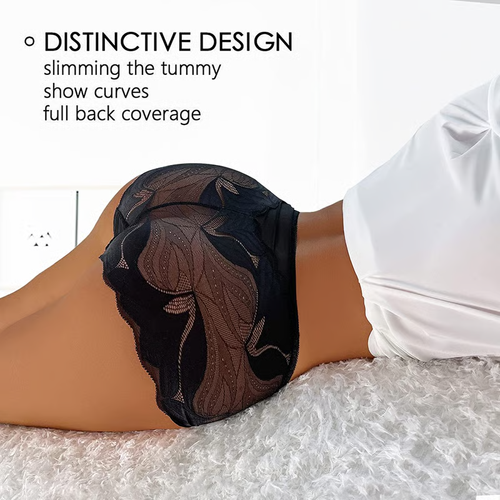 LADIES Nylon LACE HANDMADE UNDERWEAR (4PCS)