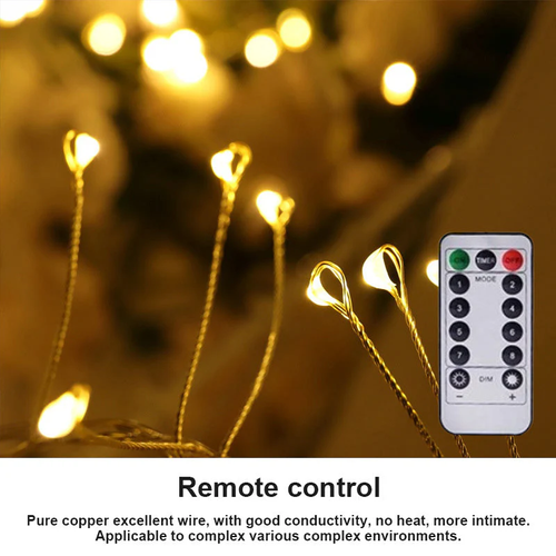 copper wire fireworks fairy lights