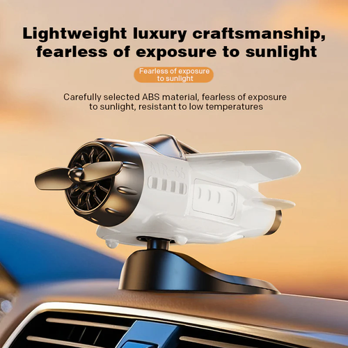 🎁2026 Limited Time Sale - 50% OFF🔥Solar powered airplane shaped car ornaments
