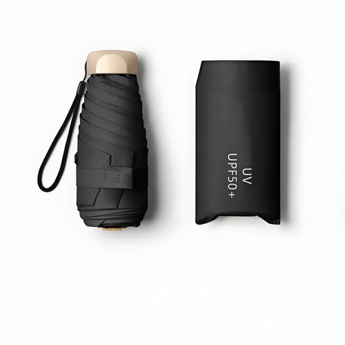 1Pc Mini Sun Umbrella Pocket Rain Umbrella Vinyl Folding UV Ultraviolet Protection Sun Shade Pocket Parasol Capsule