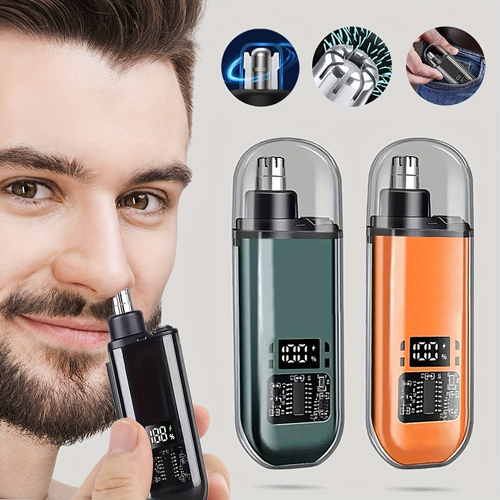 2 In 1 Electric Portable Ear And Nose Hair Trimmer Clipper 2025 Professional Painless Portable Eyebrow For Men