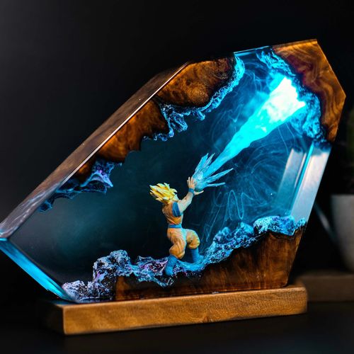 Saiyan Anime resin lamp series unique
