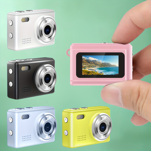 Mini Digital Camera, Digital Point Camera, Small Keychain Camera, Autofocus Shock-proof 16x Zoom, 2, 8-inch Screen, 16GB SD Card, Travel, Vlog, For Adults, Birthday Gifts For Friends And Beginners