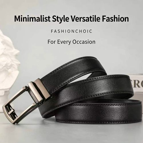 Business casual men's all-purpose suit jeans buttoned automatic belt
