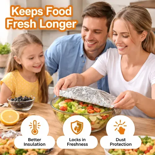 🥘Aluminum Foil Heat Shield Covers – No Plastic 🥘(100pcs)