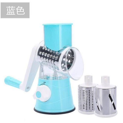 Drum-Style Hand Crank Vegetable Cutter – Slice, Shred & Grind Without Cutting Your Fingers
