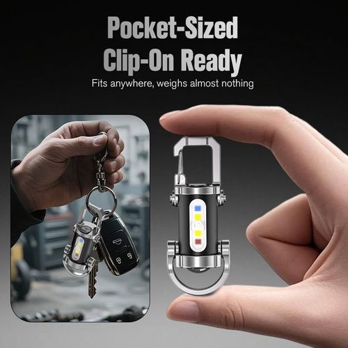🔥🔥Portable Rechargeable Bright Keychain Flashlight🔥🔥