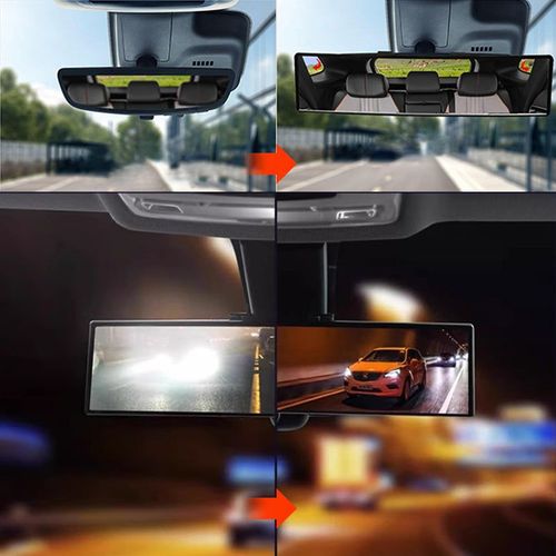 Wide Car Curved Rear View Mirror