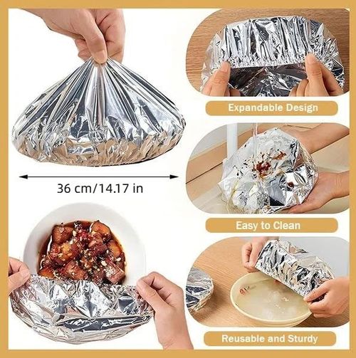 🥘Aluminum Foil Heat Shield Covers – No Plastic 🥘(100pcs)