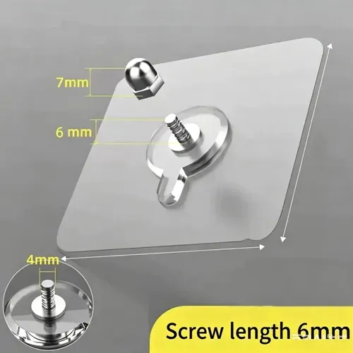🔥🔥Self Adhesive Nails Wall Mount Non-Trace Screw Hook Stickers(10pcs)