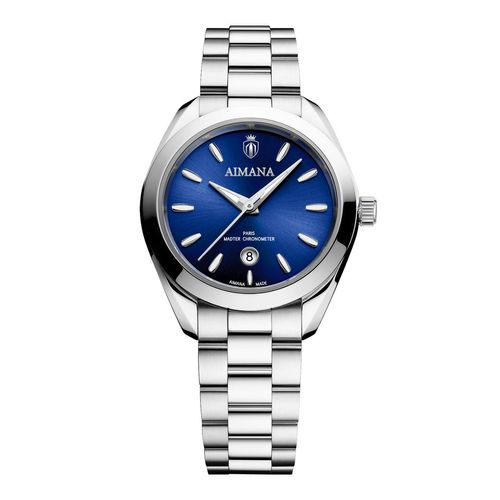Tropical ocean-inspired design radial texture bright sunlight deep blue gradient Women's wristwatch