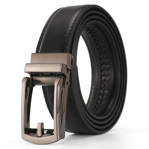 Business casual men's all-purpose suit jeans buttoned automatic belt
