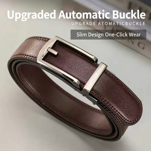 Business casual men's all-purpose suit jeans buttoned automatic belt