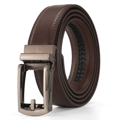 Business casual men's all-purpose suit jeans buttoned automatic belt