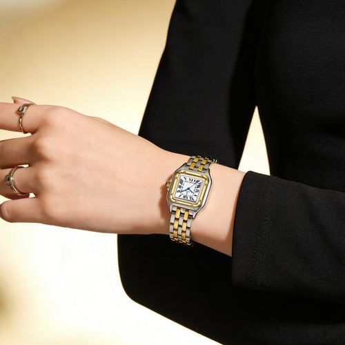 Small Square Quartz Watch – Goddess Charm, Perfect for Dating & Everyday Elegance