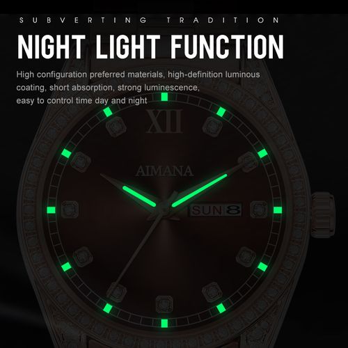 DIAMONDS BLAZE Men's Quartz Watch – Fashionable & Luxurious with Diamond Accents