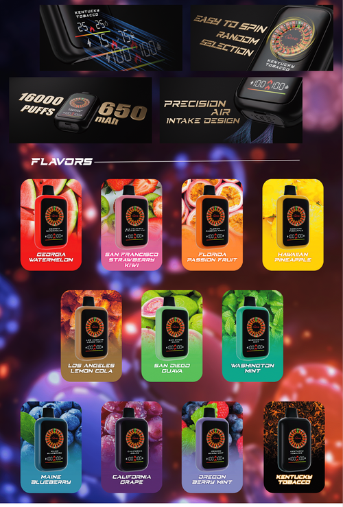 AONE VAPE CASINO X 16000口賭場一次性電子煙 俄羅斯轉盤