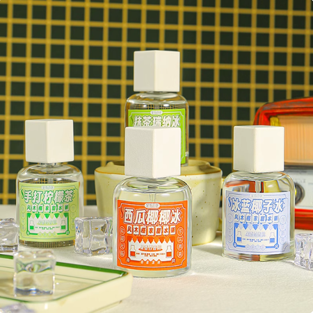 港風甜水鋪系列香水女士持久留香清新自然西瓜檸檬抹茶淡香