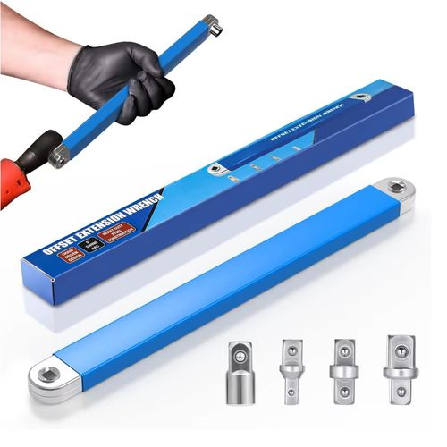 Conjunto de chaves de extensão offset para pneus de 15 polegadas, com adaptador de encaixe quadrado,com pagamento na entrega