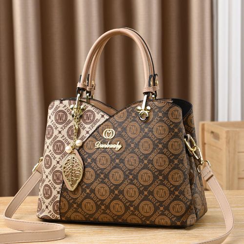 Bolsa feminina atacado, clássica estampada, moda 2025, couro PU, qualidade alta, bolsa de ombro