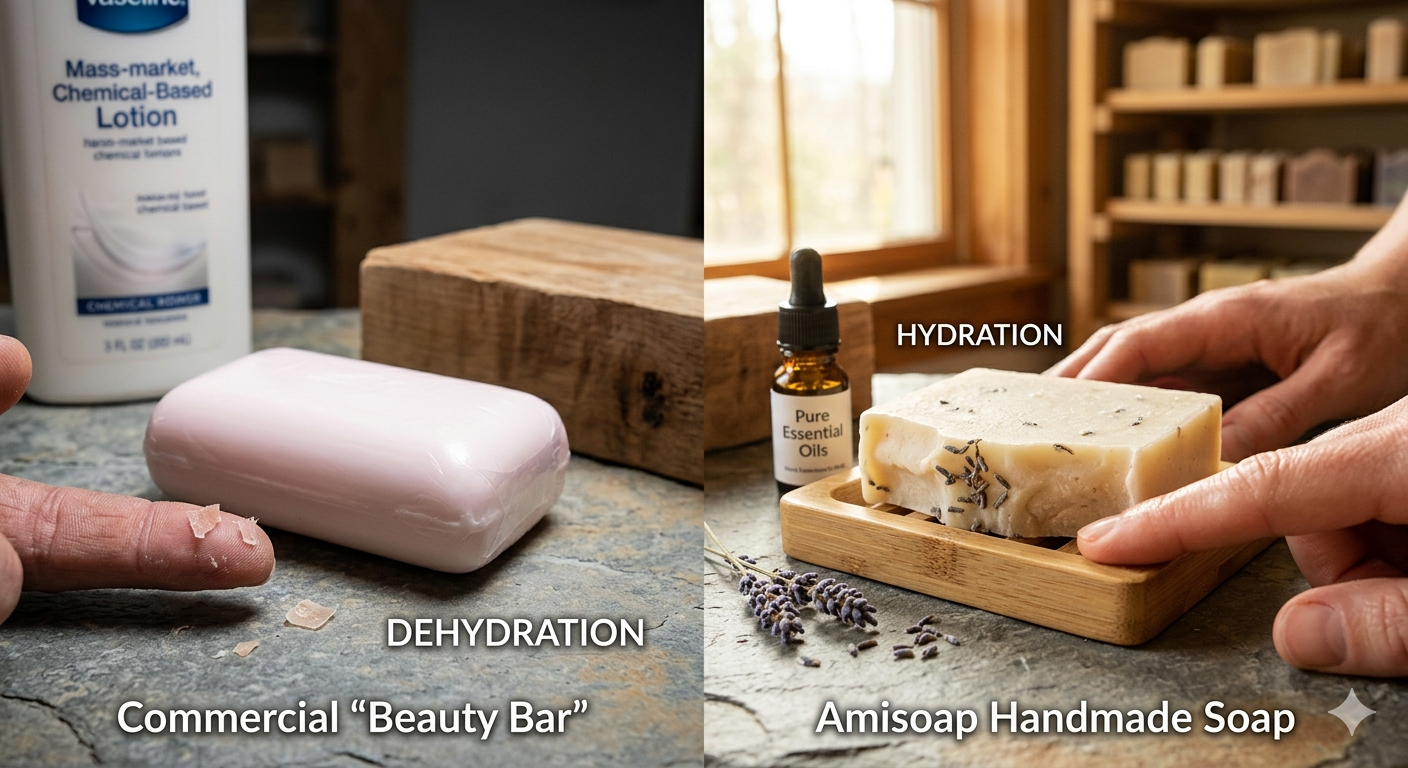 Is Your Soap Actually Detergent? The Hidden Reason Your Skin Stays Dry.