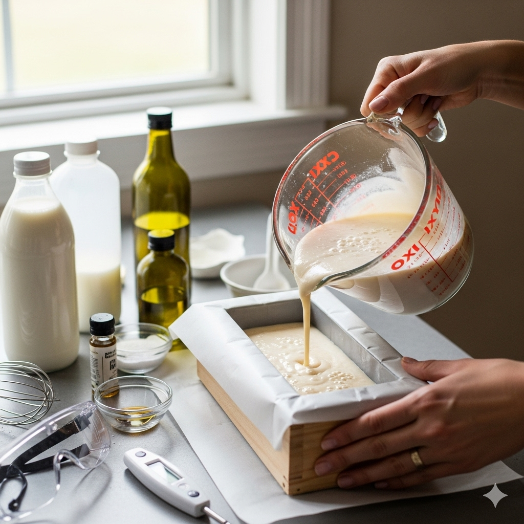 Fresh Goat Milk Soap Recipe: A No-Fail Detailed Handmade Soap Tutorial