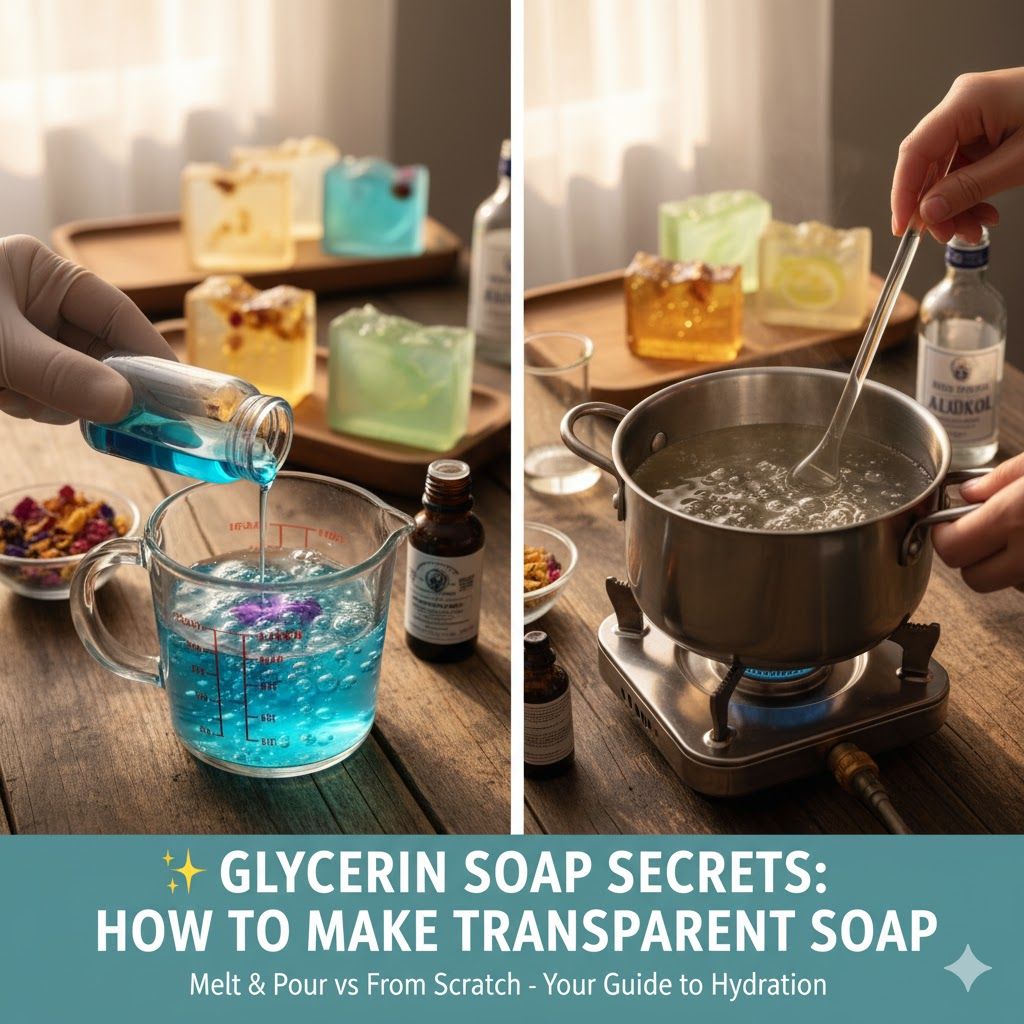 ✨ The Secret to Crystal Clarity: How to Make and Use Glycerin Soap