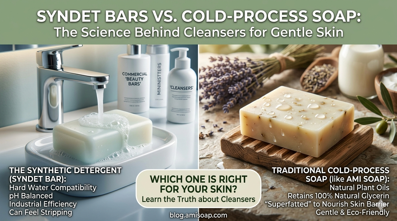 Is Your Soap Actually Soap? Syndet Bars vs. Cold-Process Soap