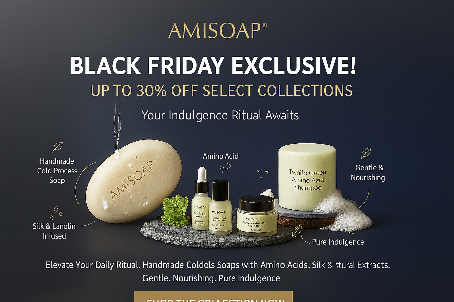 Discover the New Realm of Luxury Skincare: The Pure Power of AMISOAP Cold Process Soaps and Amino Acid Care