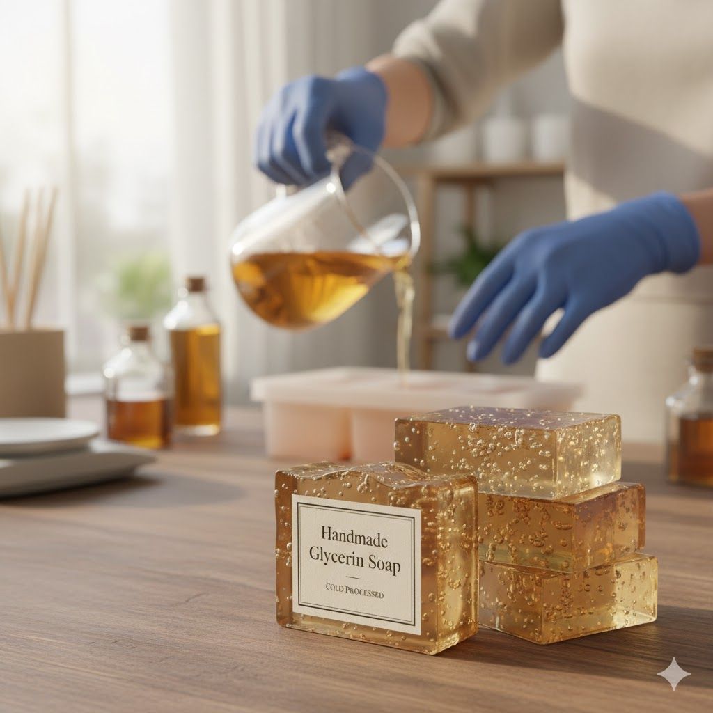 🧼 The Crystal Clear Secret: How to Make Handmade Cold Process Glycerin Soap at Home